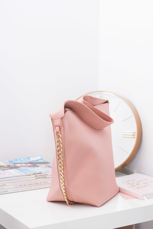 Women's Handbag A4 Shopper Bag Powder Pink