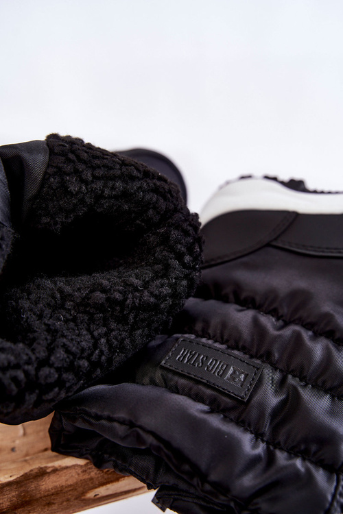 Dětské Sněhule On Slider Big Star KK374235 Černe