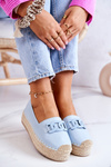 Klasické espadrilles na platforme Blue Julianne