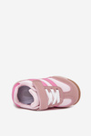 Dětské sneakersy sportovní boty na suchý zip růžové Viona