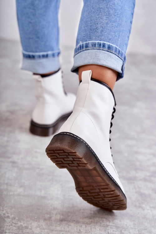 Dámske biele Lavita zviazané topánky