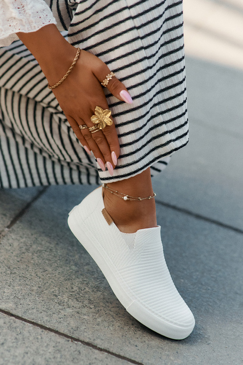 Dámske Slip-On Tenisky Big Star RR274717 Bielé