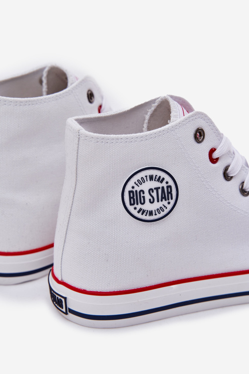 Pánské Textilní Tenisky Big Star NN174305 HI-POLY SYSTEM Bílé