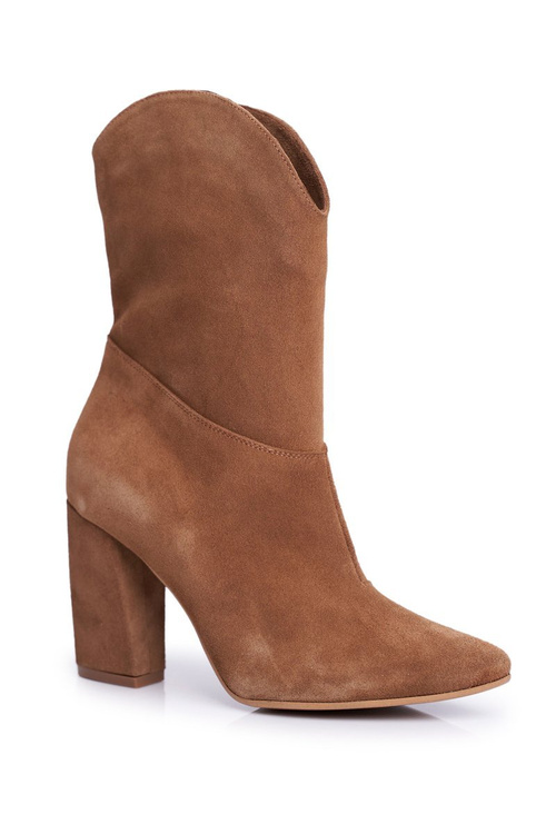 Laura Messi Camel 2123 Kožené kožené topánky