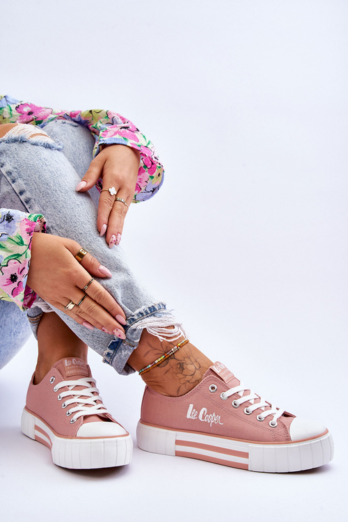 Dámske tenisky na platforme Lee Cooper LCW-23-31-1804L Pink
