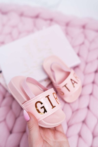 Detské dievčatá zlaté papuče dievča hviezda Pink Bambi