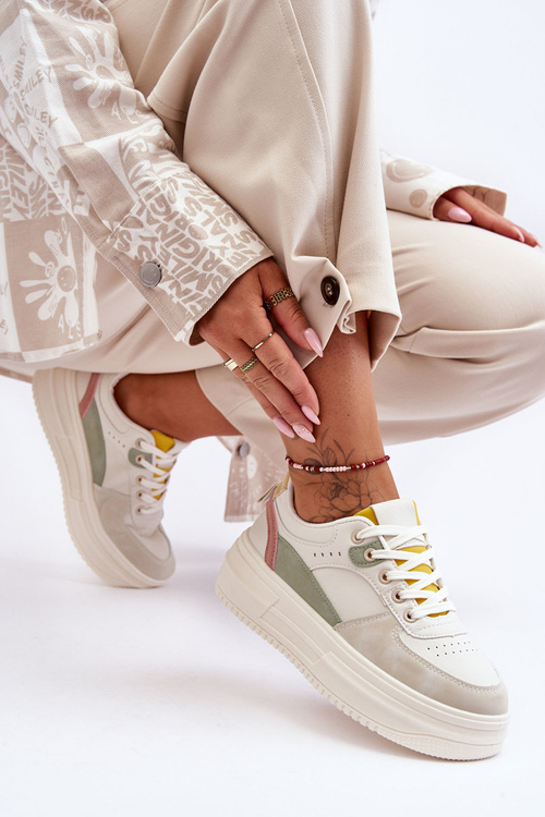 Dámske športové topánky na masívnej platforme viacsekvorované Gemma