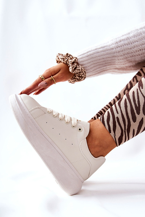 Kozene Sportovní Obuv Na Platformě Béžové Lemmy