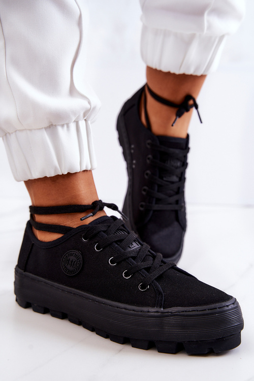 Dámske tenisky na platforme Big Star JJ274489 Black