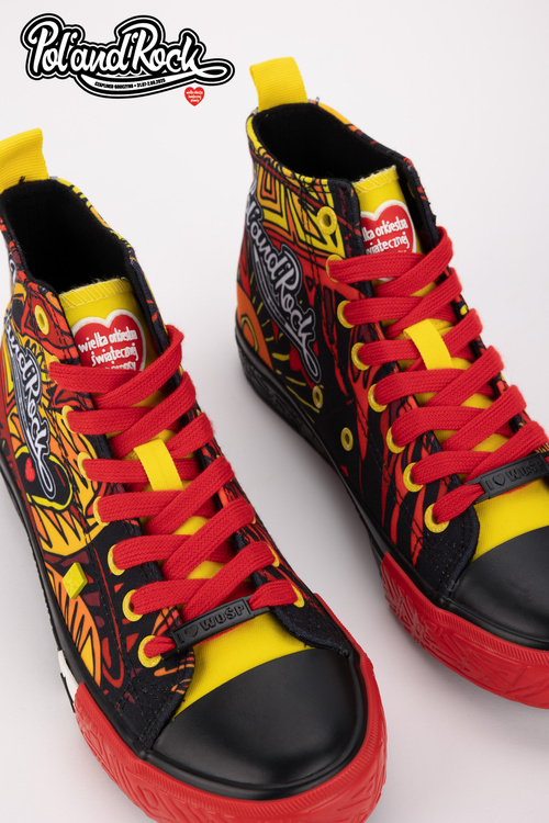 Tenisky Pol'and'Rock Festival X Big Star SS174501 Černo-Červené