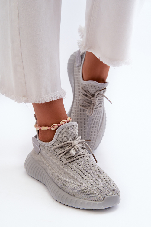 Dámské Šedé Materiálové Sportovní Přezůvky Nelmarie