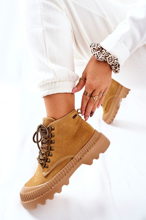 Kožené Turistické Boty Big Star II274366 Camel