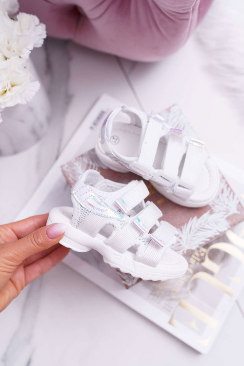 Detské suchý sandál pre dievčatá biele kimmi