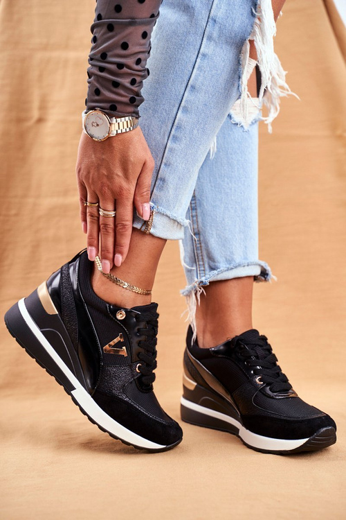 Dámské Klínové Tenisky černé Isla