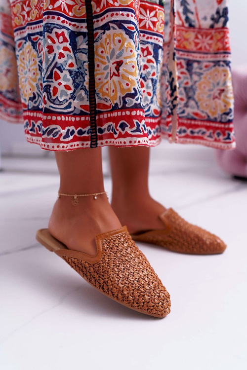 Dámske elegantné hnedé zločiny 3301 žabky