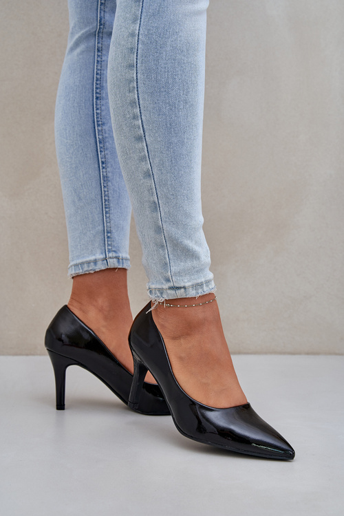 Lodičky Z Lakovanej Eko Kože Čierne Sanalitia