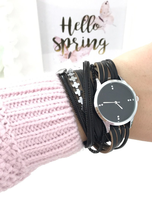 Dámské Hodinky Michael John Nadine Black