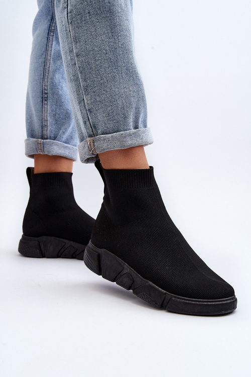 Dámske športové topánky so šosovkou Čierne Zirila