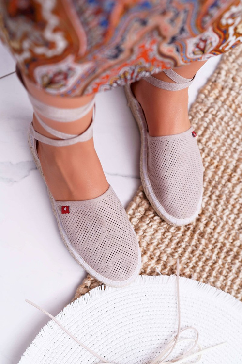 Dámské Espadrilky Big Star Na Klínem Béžové DD274A193