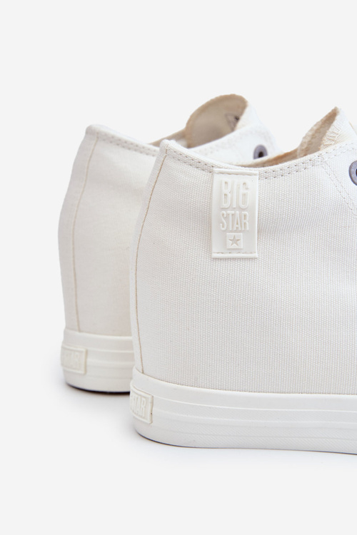 Vysoké tenisky na skrytom klinoch Big Star LL274035 biela