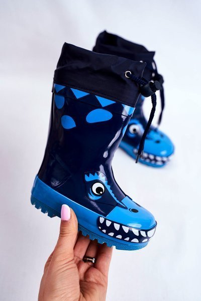 Dětské Izolované Gumáky S Drakem Tmavě Modré Mordeso