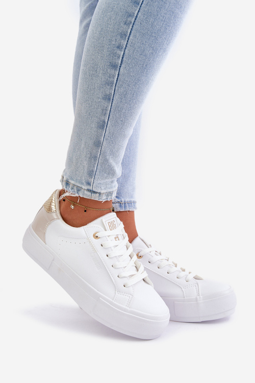 Zateplené Dámske Tenisky Na Platforme Big Star OO274A452 Biele