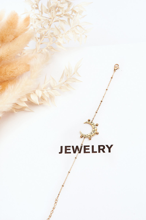 Dámsky náramok so zlatým mesiacom