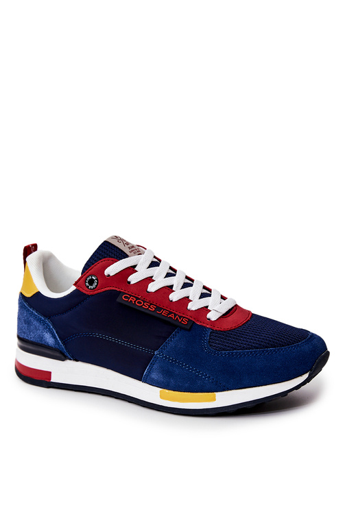 Pánske športové topánky krížové džínsy JJ1R4008C Navy Blue