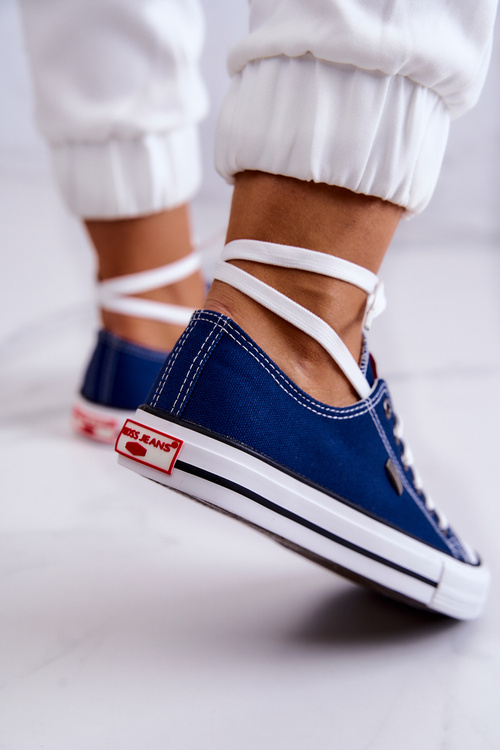 Dámske klasické krížové džínsy JJ2R4012C Navy Blue tenisky