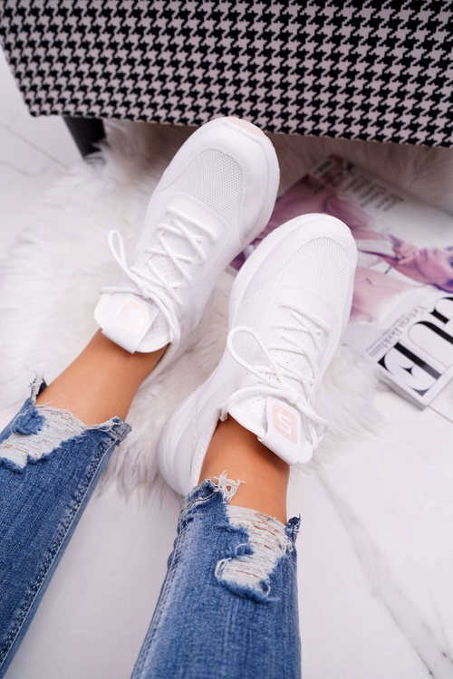 Dámská Sportovní Obuv lesk bílé Micron