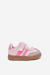 Sportovní Boty Sneakers Dětské Na Suchý Zip Růžové Adelina