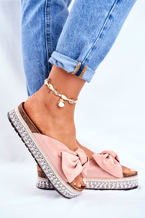 Dámske vysoké ružové mortigo