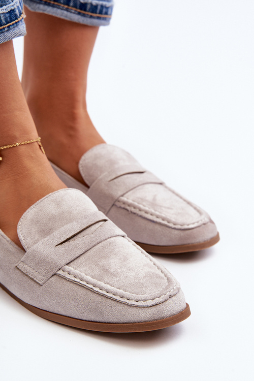 Dámske Klasické Sivé Mokasíny Olevin