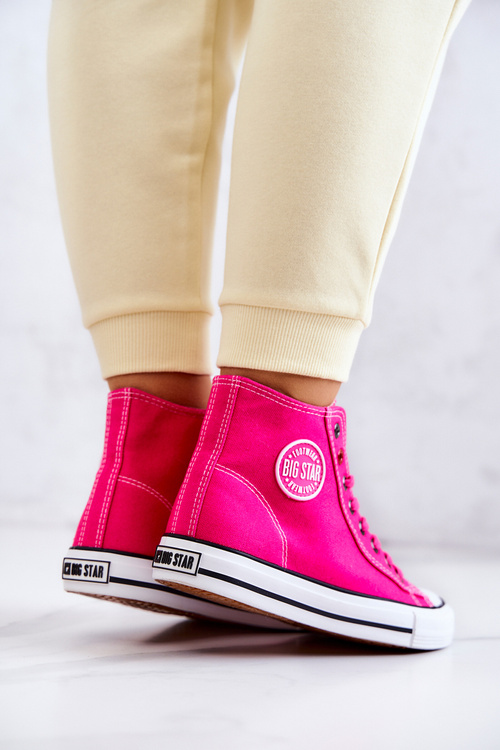 Dámské Vysoký Tenisky Big Star JJ274210 Fuchsie