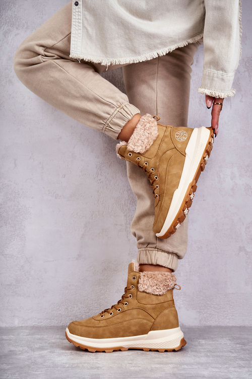 Teplé boty Trappers Lee Cooper LCJ-22-44-1361L Béžove