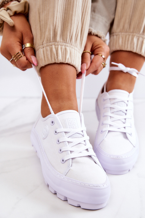 Dámske tenisky na platforme Big Star JJ274488 White