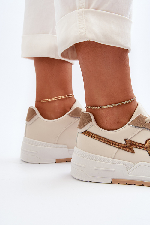 Dámské tenisky na platformě béžové Zeparine