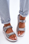 Dámske športové sandále 4F 4FSS23FSANF016-27S Grey