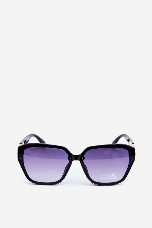 Dámské Sluneční Brýle S Zlatým Detailem UV400 Černé