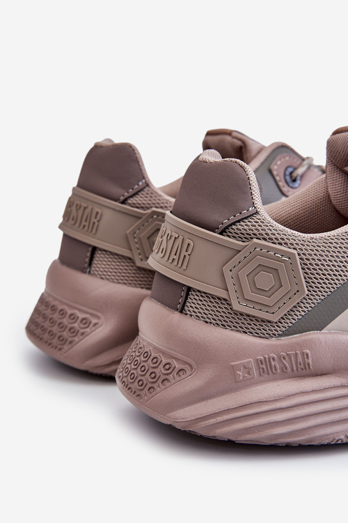 Pánske ľahké tenisky pamäťové penové penový systém Big Star LL174151 béžová