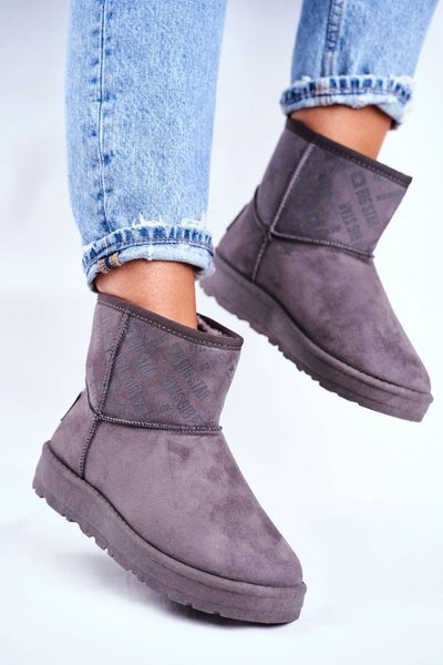 Dámske izolované snehové topánky Grey Big Star GG274558