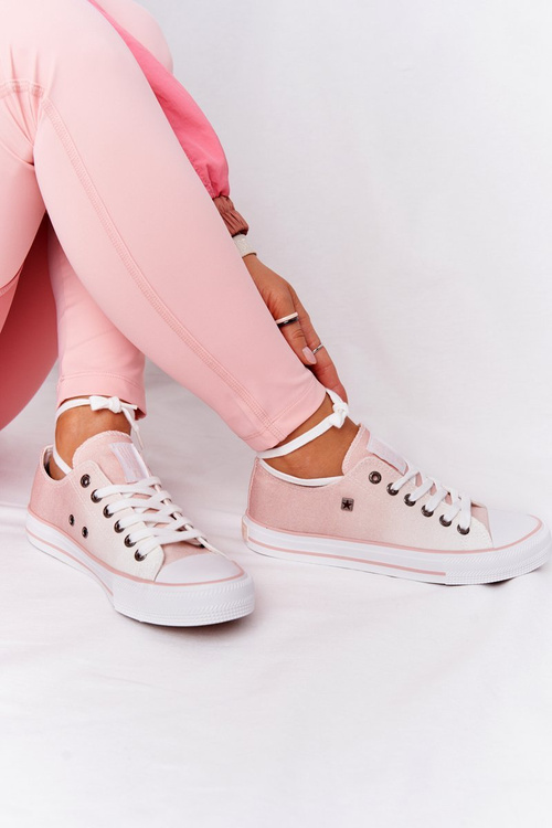 Dámska veľká hviezda HH274127 Ombre Pink Sneakers