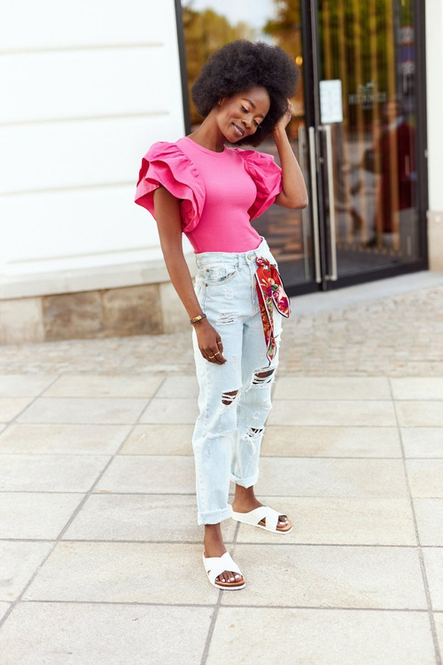 Kožené Profilované Nazouváky Big Star HH274647 Bílé