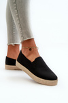 Dámské espadrilky na platformě černé Naloenma