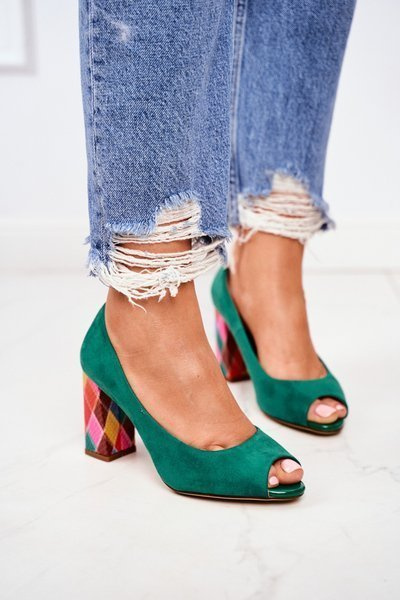 Semišové čerpadlá Sergio Leone PB135 Green