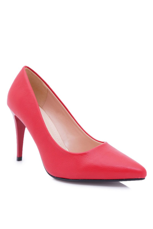Sergio Leone Matte Pumps Red Feliciana