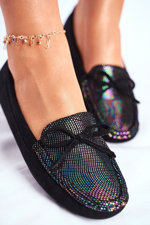 Dámské Mokasíny Semišové S.Barski A199 Černé