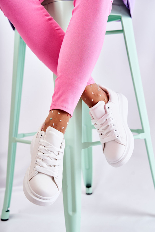 Dámská sportovní obuv na platformě bílá Eliso