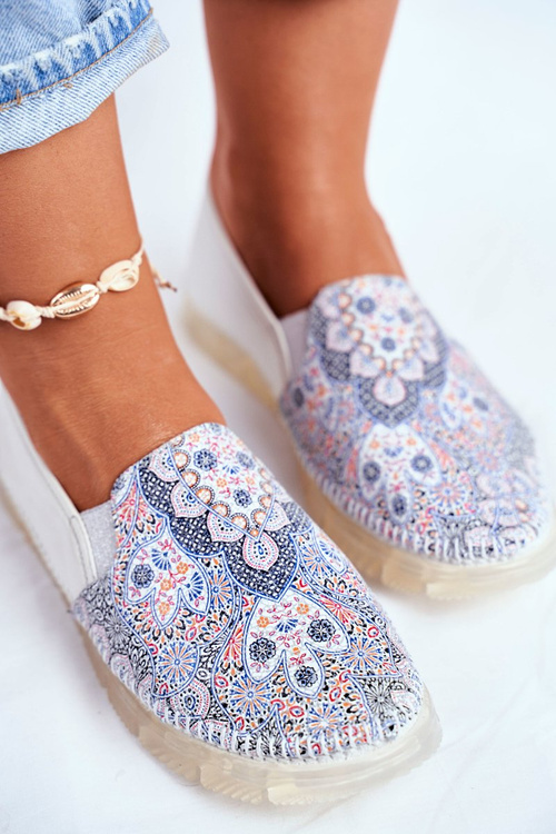 Women's Polobotky Maciejka Slip-on Kožené Bílé 03512-46