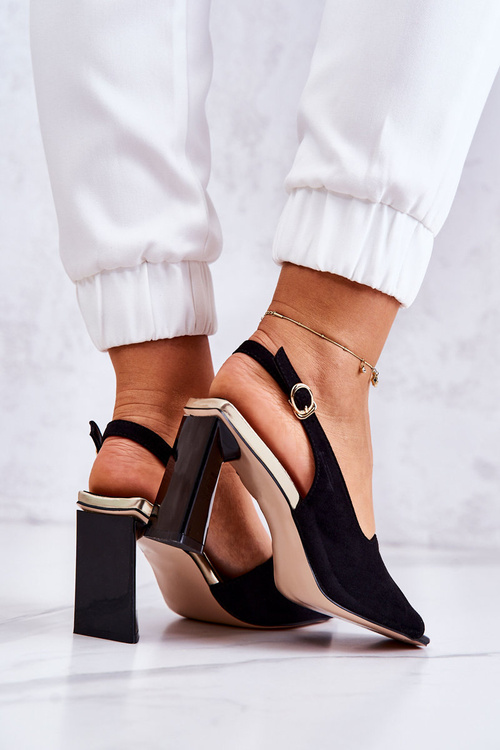 Semišové Sandály Na Baru černé Fiorine